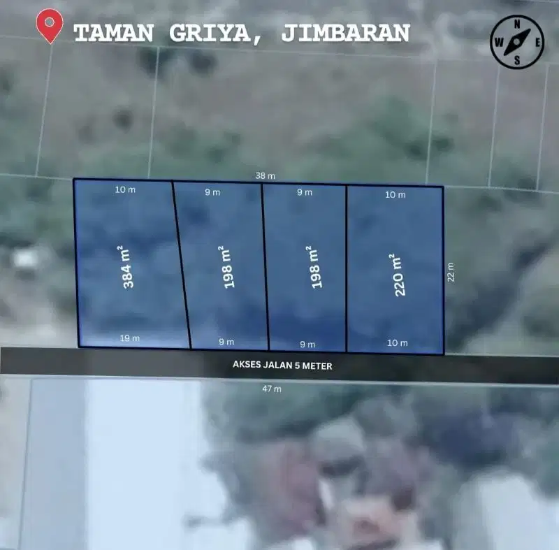 Tanah 1,98 Are Kori Nuansa, Jimbaran