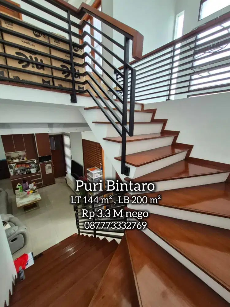 16922 Jual cepat hotsale rumah bagus puri bintaro 2 lt  bagus murah.