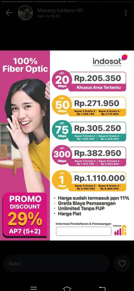 Layanan Pemasangan Wifi dirumah dan bisnis anda