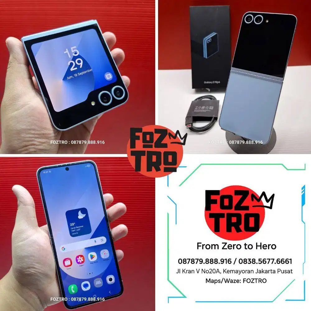 Samsung Galaxy Z Flip 6 RESMI Fullset 12/256GB LIKE NEW No Minus
