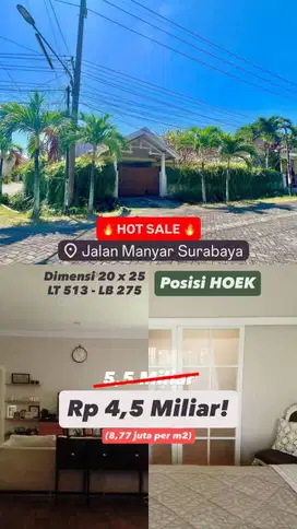 TURUN HARGA! Dijual rumah manyar siap huni