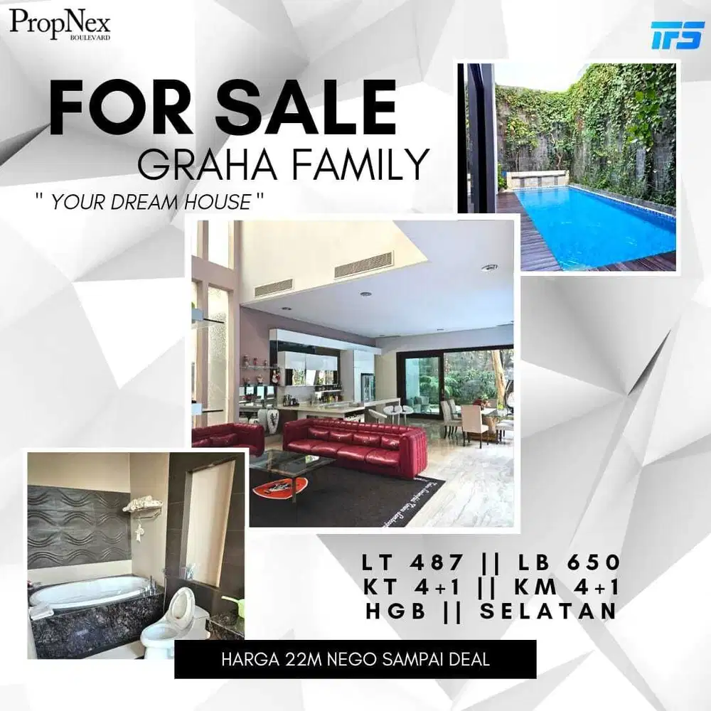 Butuh Cepat Laku Rumah Mewah Graha Famili