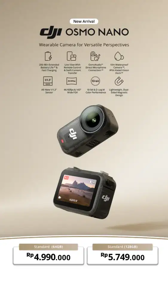 New DJI osmo nano