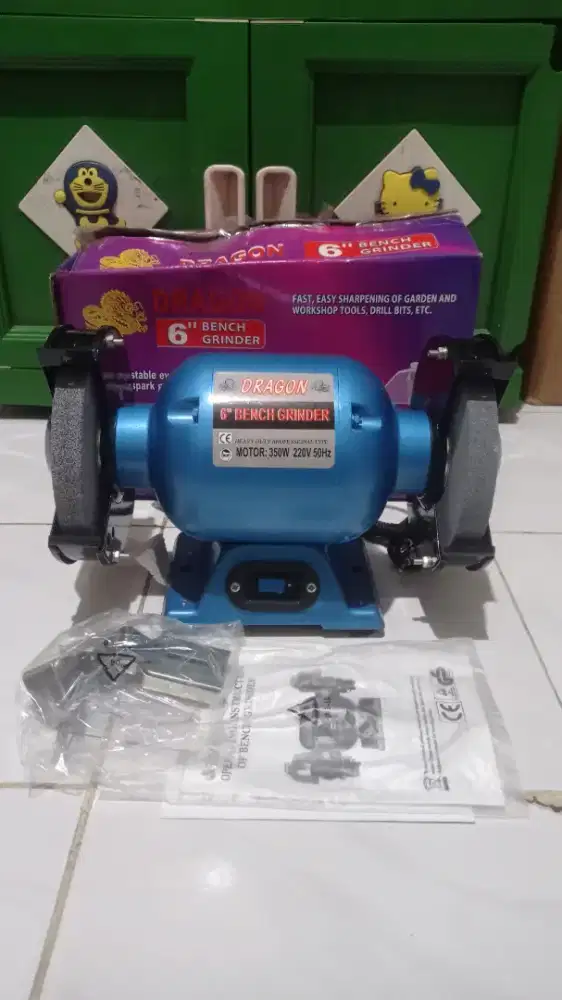 Mesin Gerinda Duduk DRAGON 6 inch Kondisi BARU
