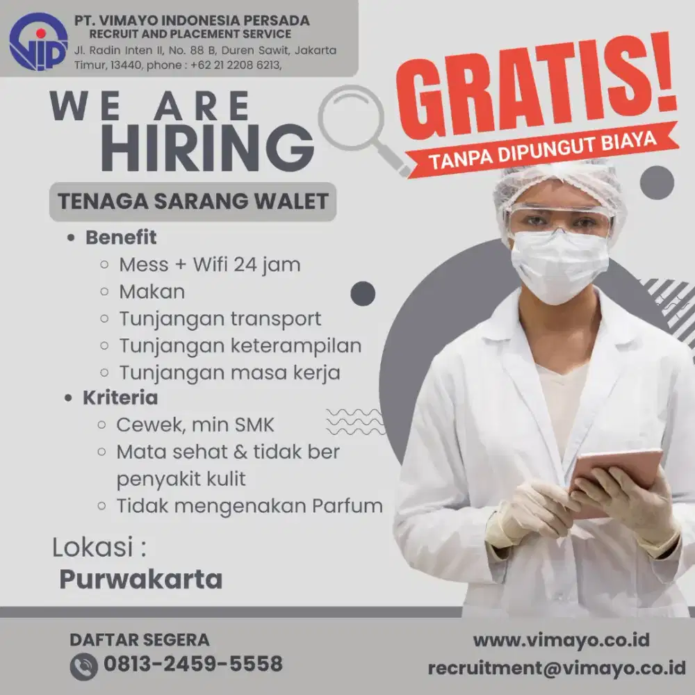 Staff produksi sarang walet