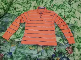 Kaos Polo HUSH PUPPIES/ Orange Batu Bata/ setara M (ORIGINAL)