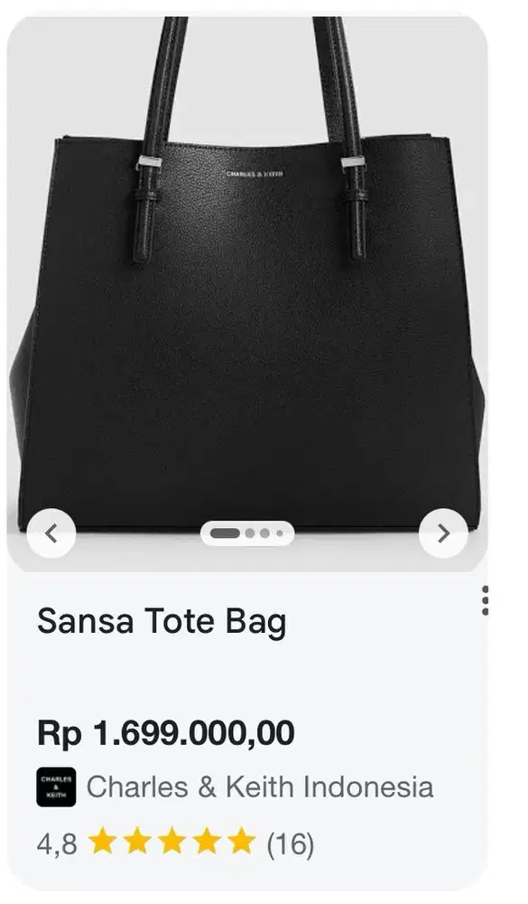Tas Charles & Keith ( Sansa Tote Bag)