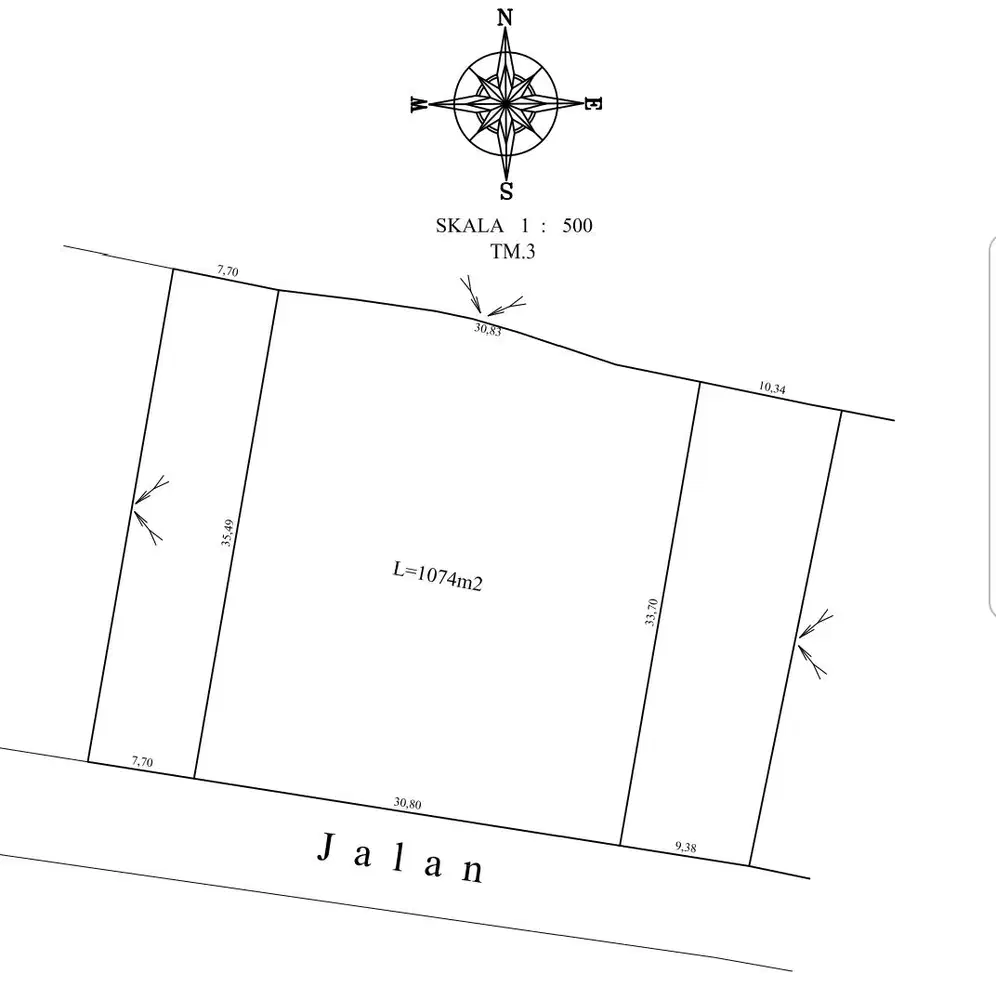 TANAH KAVLING DI LINGKUNGAN VILLA KEROBOKAN