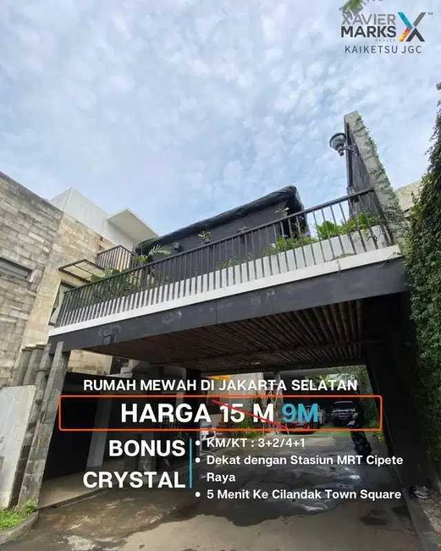 Rumah Mewah dan Asri Dengan Private Lift di Cilandak