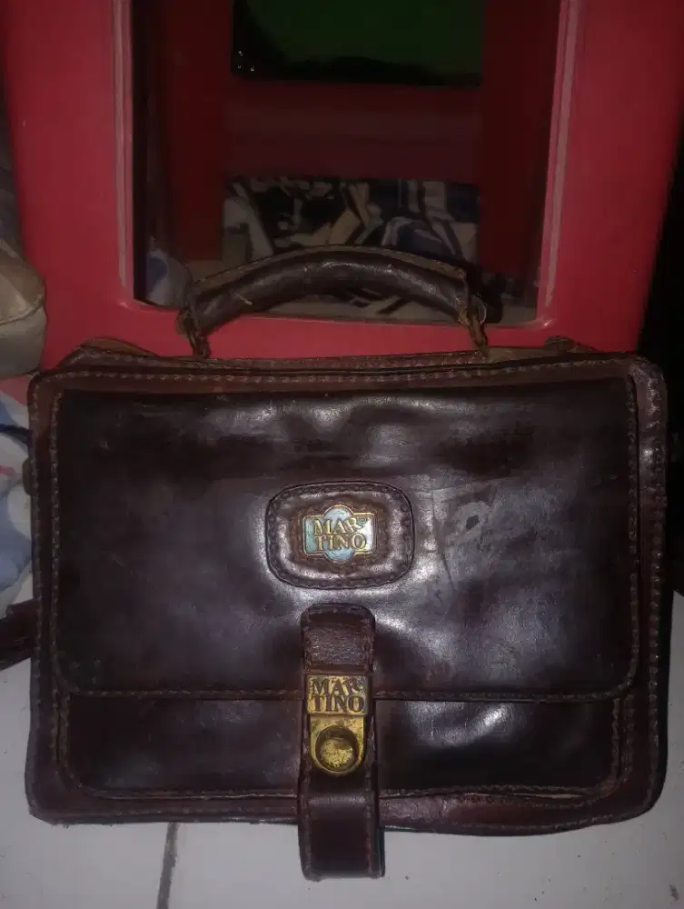 tas kulit vintage mar tino