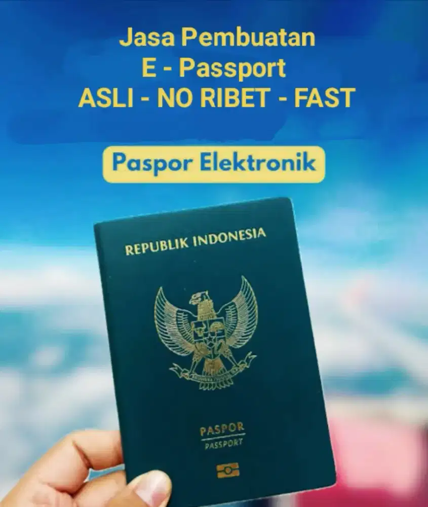 Jual Jasa Pembuatan E-Paspor / Paspor Elektronik | Jasa Bikin Pasport