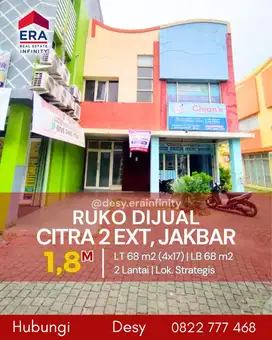 Dijual Ruko di Citra 2 Ext, Jakarta Barat