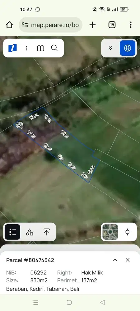 TANAH 8,3 ARE KAWASAN TANAH LOT