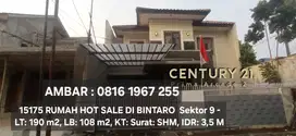 15175 - Rumah murah lahan luas di cluster premium bintaro sektor 9