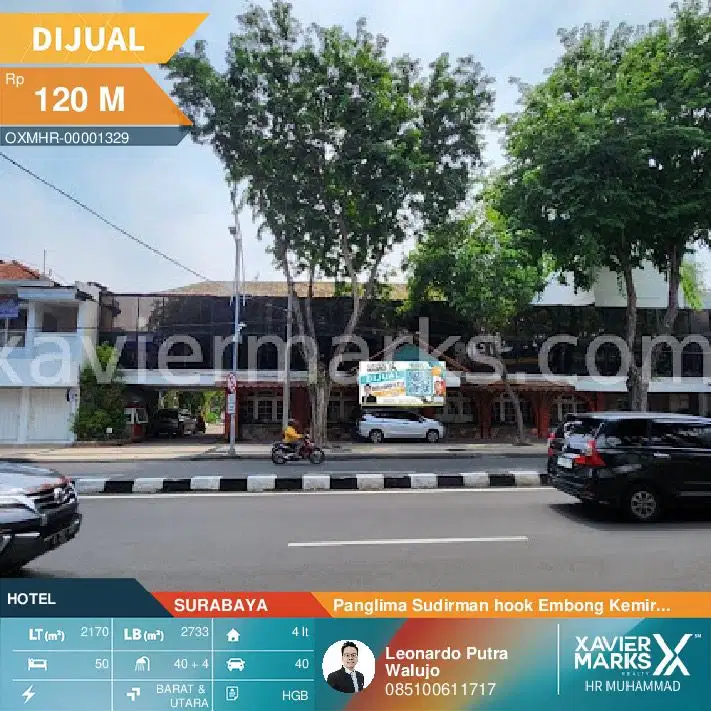 Bangunan Komersial Pusat Kota jalan Panglima Sudirman Hook