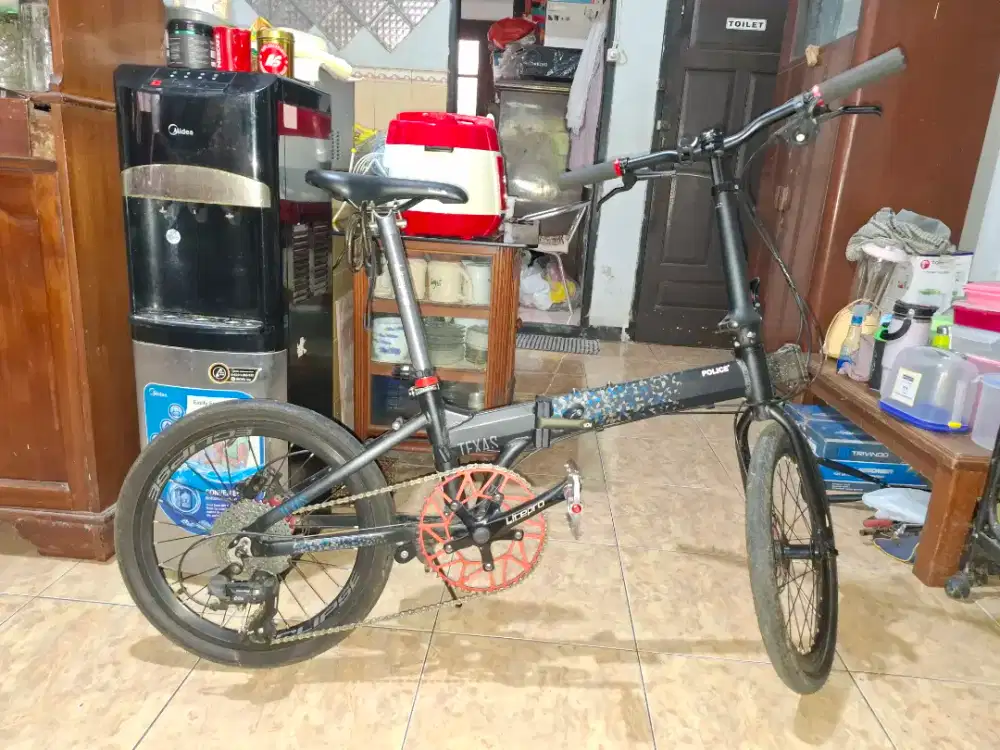 Sepeda lipat police texas upgrade