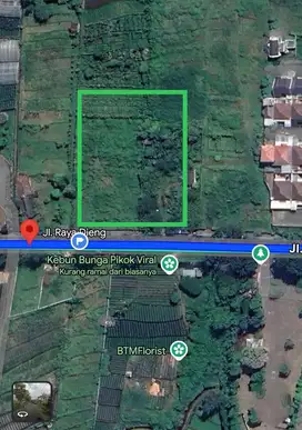 Tanah Siap bangun Strategis nol Jalan Raya Di kota Batu