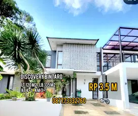 Jual rumah discovery bintaro 2 lantai modern minimalis