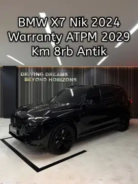 BMW X7 Xdrive40i XLine 2025 Hitam Km8rb B8910 Nik 2024