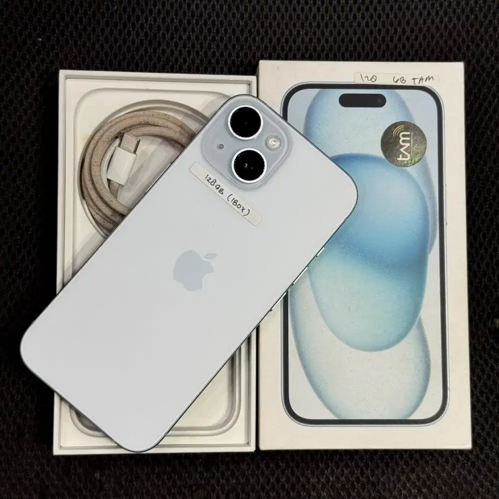 iphone 15 128gb ibox mulus like new fullset original 100%