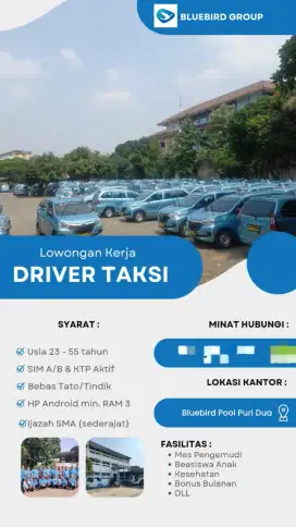 Lowongan driver blue bird