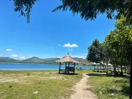 Tanah depan pantai Sekotong pinggir jalan raya