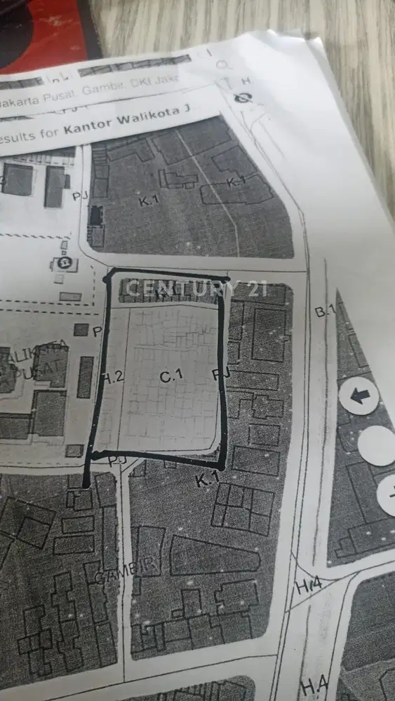 Tanah Strategis, Tanah Abang, Jakarta Pusat, 2 Tampak Dan Hook