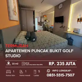 PUNCAK BUKIT GOLF TERMURAH ! Apartemen Studio dekat Pakuwon Mall