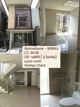 RUMAH WISATA BUKIT MAS 2 NOTREDAME BANGUNAN 3 LANTAI BARU SIAP HUNI