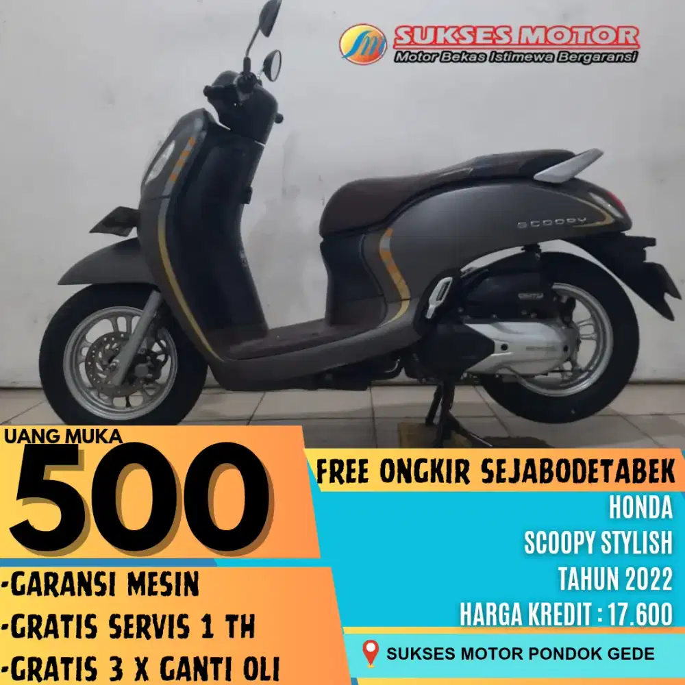 SYARAT KREDIT KTP/KK HONDA SCOOPY STYLISH KEYLESS TAHUN 2022