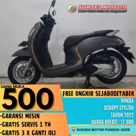 FREE SERVIS 1 TAHUN HONDA SCOOPY STYLISH KEYLESS TAHUN 2022
