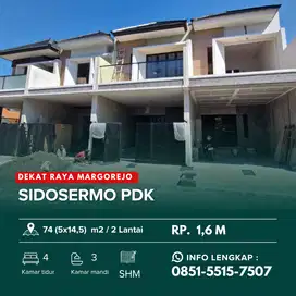 SIDOSERMO dekat Raya Margorejo !️ Rumah Baru 2 Lantai Siap Huni