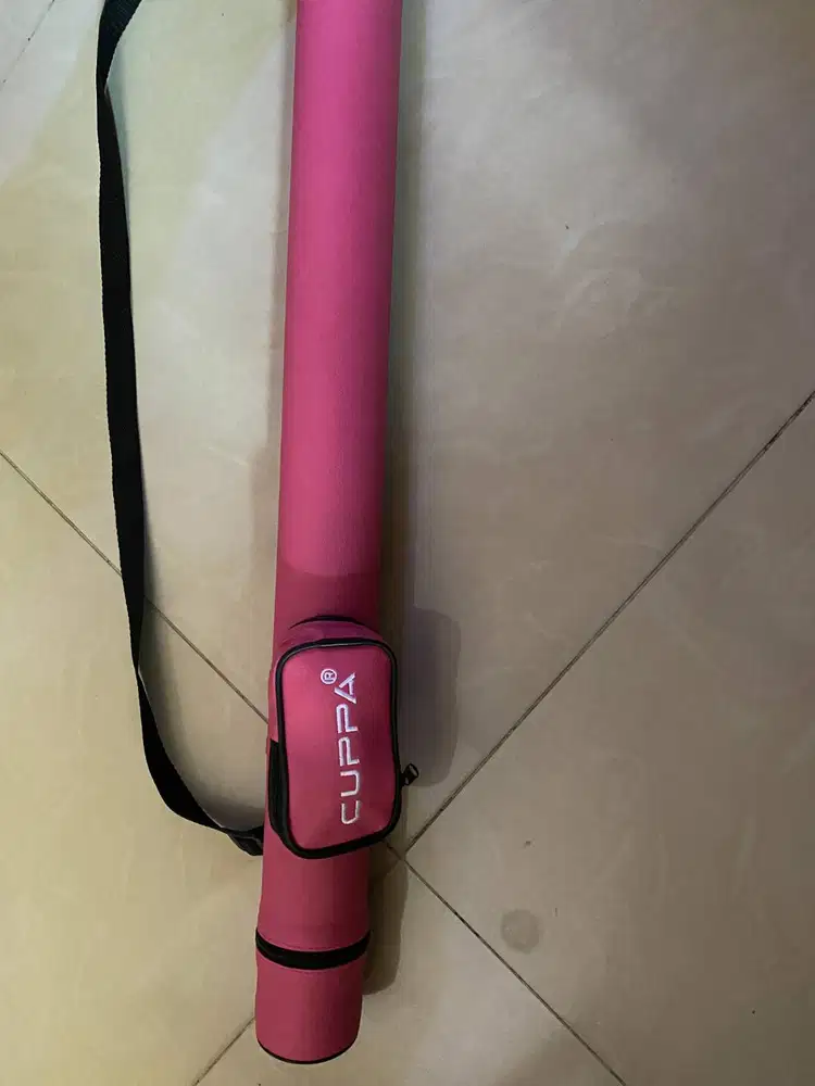 Jual stick billiard second Merek Cuppa EA warna Pink,Pemakaian 4 bulan