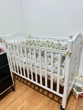 Box Tempat Tidur Bayi Little Equi Brown Bear 4 way
