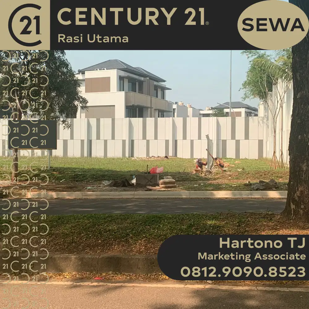 DISEWAKAN TANAH DI BSD CITY SERPONG TANGERANG
