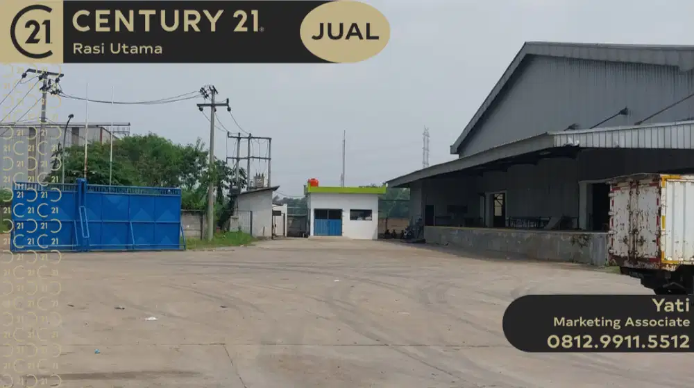 DIJUAL PABRIK 2 LANTAI DI JALAN RAYA NAROGONG BANTAR GEBANG BEKASI