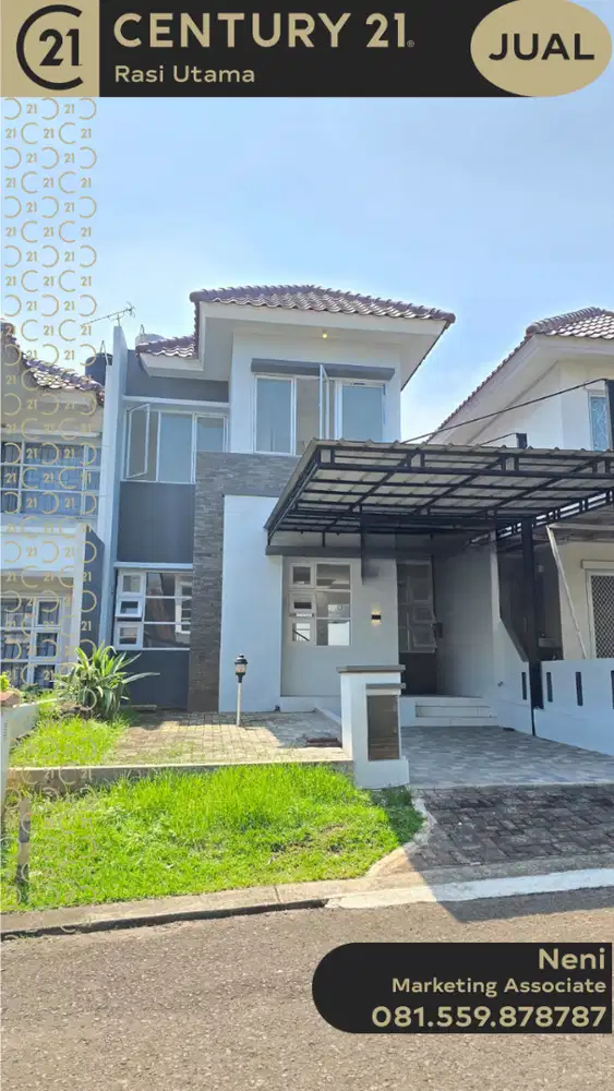 DIJUAL RUMAH 2 LANTAI SIAP HUNI DI LEGENDA WISATA CIBUBUR