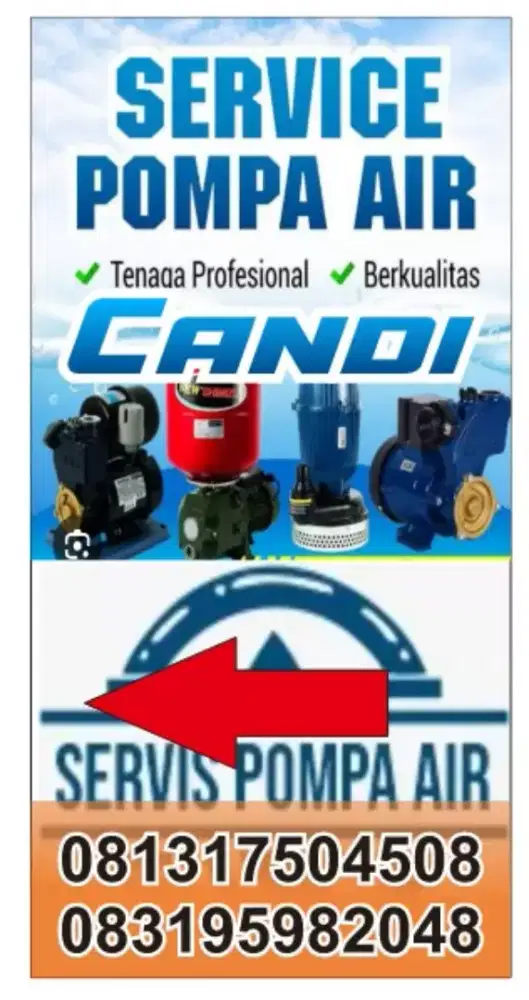 Jasa service pompa air & pasamg tandon