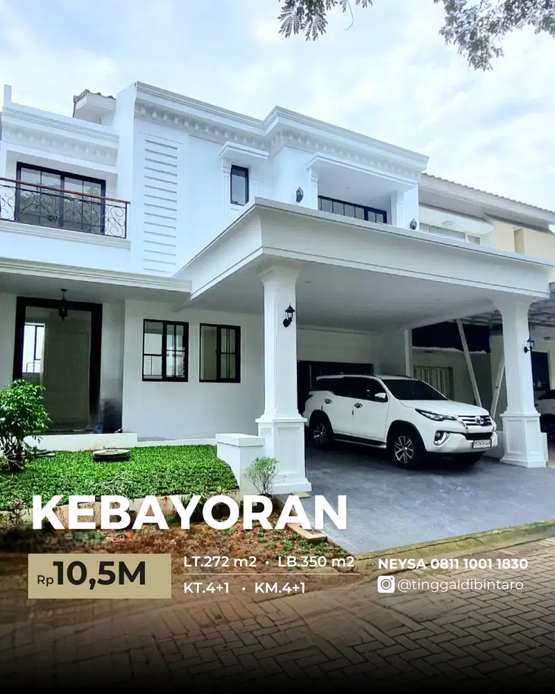 Rumah Baru American Classic Swimming Pool Kebayoran Bintaro lr10547