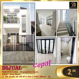DIJUAL RUMAH 2 Lantai - Megapolitan Cinere Depok - Jawa Barat