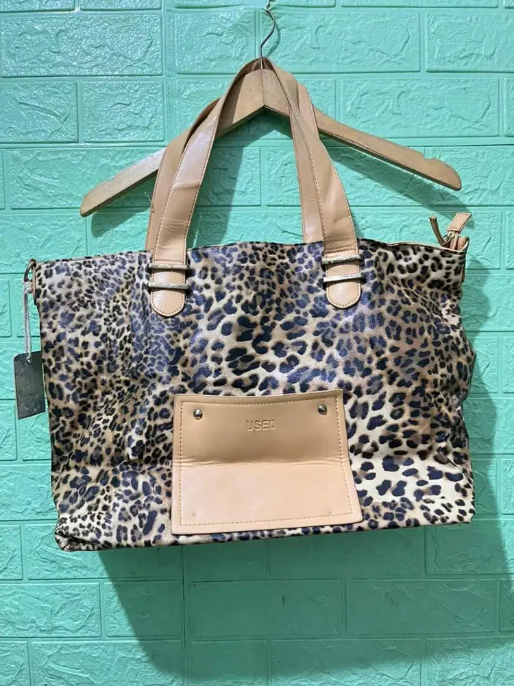 Totebag Leopard Vintage