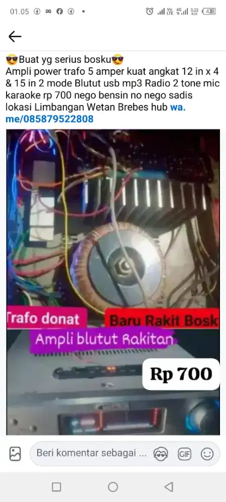 AMPLI POWER BLUTUT