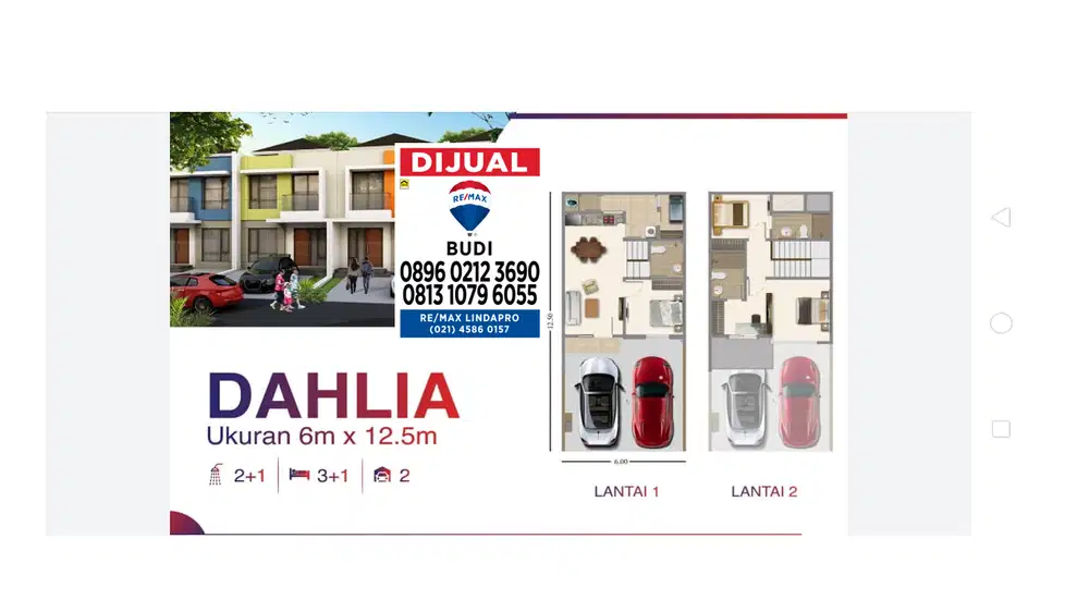 Jual rumah cluster summerwood sedayu city kelapa gading 2 tk 6 x 12,5