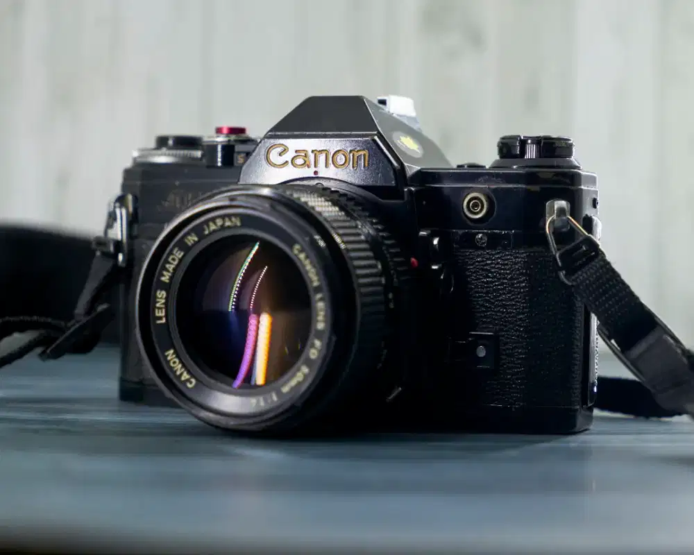 Kamera film canon AE1 + Lensa Canon 50.m f1.4