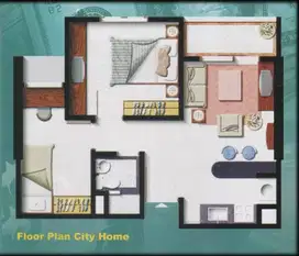 Dijual Apartemen City Home MOI Tipe 2 Bedroom