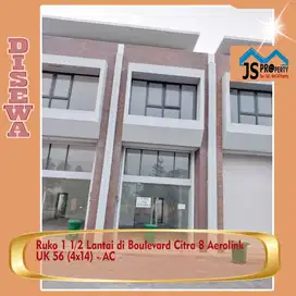 DISEWAKAN Ruko 1 1/2 Lantai di Boulevard Citra 8 Aerolink - AC