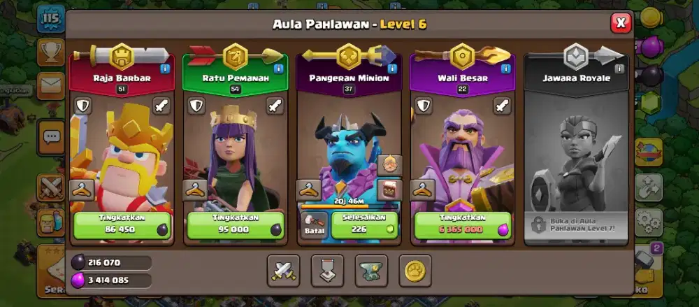 Akun TownHall level 12 max to upgrade