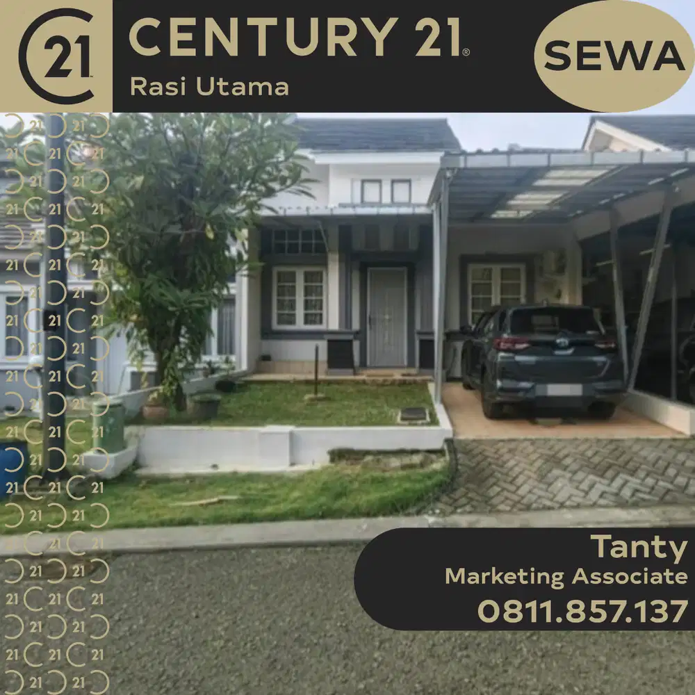 DISEWAKAN RUMAH SIAP HUNI DI KOTA WISATA CIBUBUR
