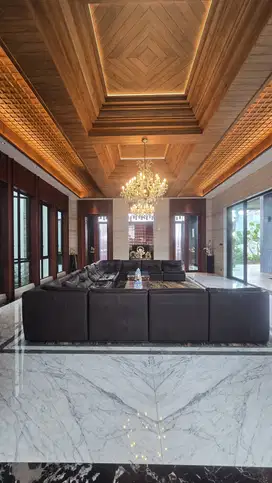 RUMAH FURNISHED MEWAH FULL MARMER IMPORT PANTAI MUTIARA JAKARTA UTARA