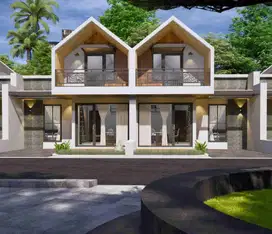 RUMAH SKADINAVIAN FREE MEZZANINE, FREE AJB, FREE CUSTOM DIJUAL 200M DARI JL. JOGJA-SOLO DAN CANDI PRAMBANAN